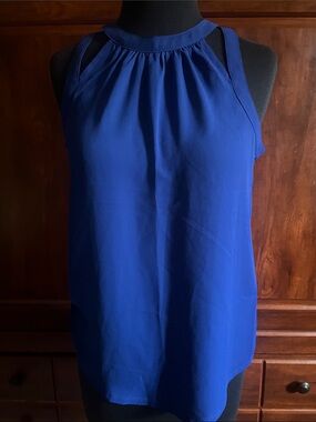 Express Royal Blue Halter-Style Sleeveless Camisole